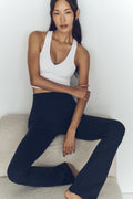 Airbrush High-Waist Bootcut Legging (Regular) - Navy